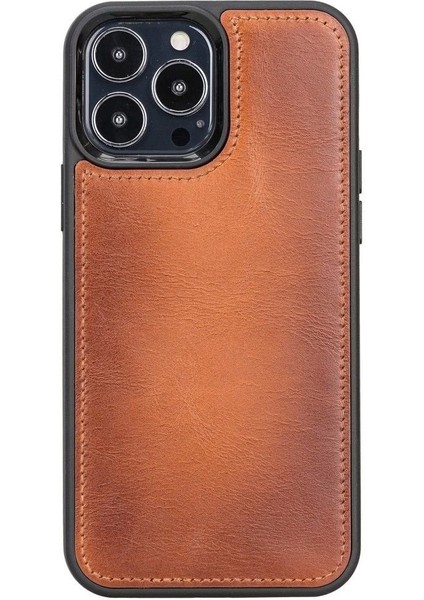Apple iPhone 13 Pro Max Uyumlu Deri Cüzdanlı Kılıf Mwwn RST2EF