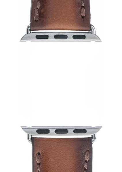 Apple Watch Uyumlu Deri Kordon 42-44-45MM SM26 Kahve