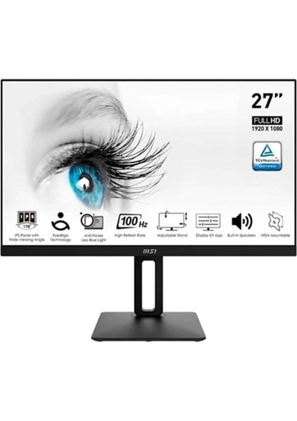 Msı 27 Flat IPS MP271AP 1ms 100HZ HDMI Pıvot Monitör 1920X1080