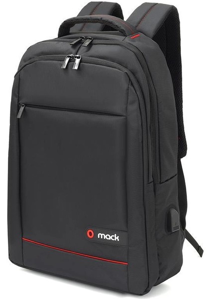 Mack MCC-007 17.3 Offıce USB Girişli Notebook Sırt Çantası Siyah