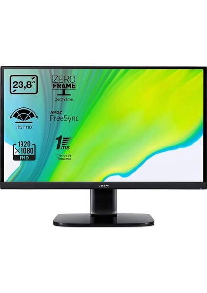 Acer 23.8 Va KA240Y UM.QX0EE.005 1ms 75Hz HDMI Ev Ofis Tipi Monitör (1920 x 1080)