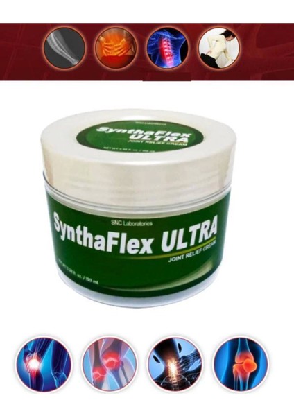 Synthaflex Ultra Kemik Kriş Adale Diz Sızıları Için Masaj Bakım Kremi 100 ml x 2 Ad