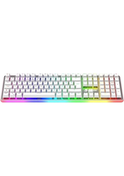 Gamebooster G918 USB Q Trk Rgb Mekanik Beyaz Gaming Klavye GB-G918R-WH