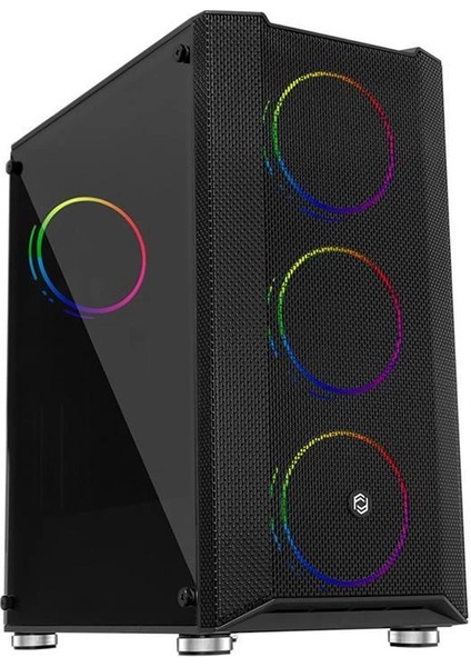 Frısby FC-9405G 650W 80+ 4X120MM Dual Rıng Rgb Fan USB 3.0 Midi Tower Siyah Kasa