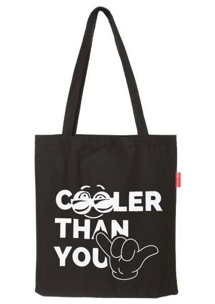 Baghashtag Siyah Bez Çanta Cooler Than You Baskılı