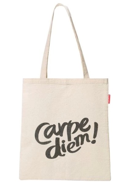 Baghashtag Carpe Diem Baskılı Bez Çanta