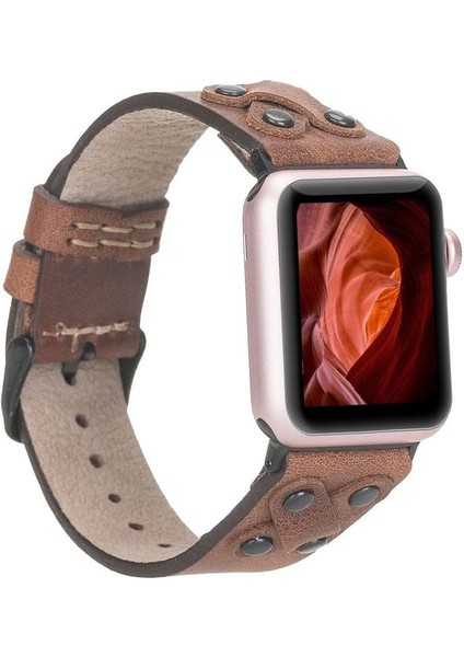 Apple Watch Uyumlu Deri Kordon Cross 42-44-45MM Bt TN02