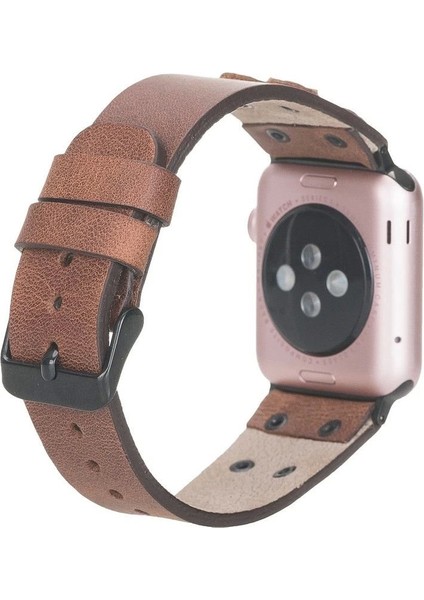 Apple Watch Uyumlu Deri Kordon Cross 42-44-45MM Bt TN02