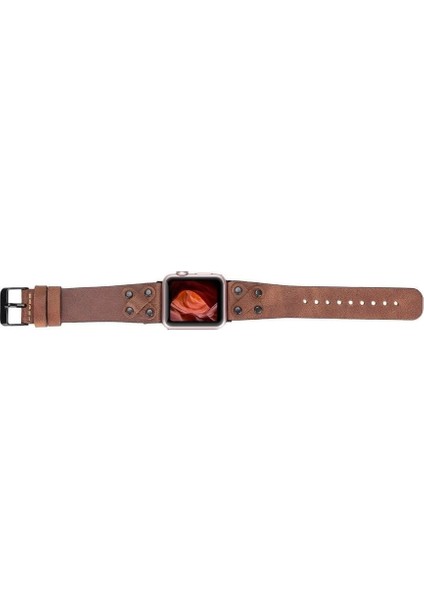 Apple Watch Uyumlu Deri Kordon Cross 42-44-45MM Bt TN02