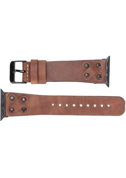 Apple Watch Uyumlu Deri Kordon Cross 42-44-45MM Bt TN02