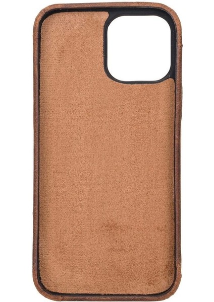 Apple iPhone 13 Pro Max Uyumlu Deri Arka Kapak Rock G2
