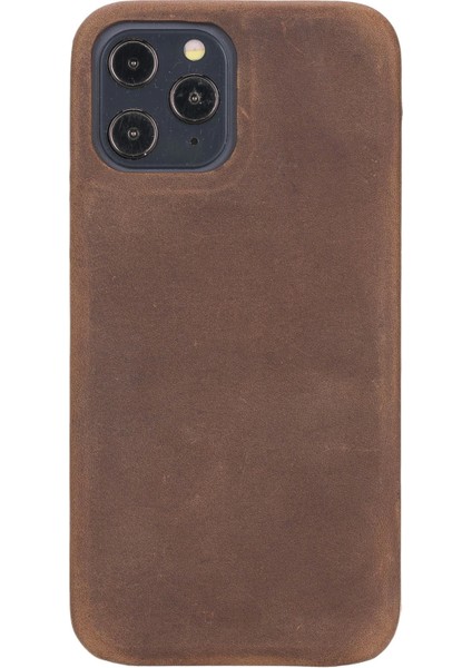 Apple iPhone 12 Pro Max Uyumlu Deri Arka Kapak F360 G2