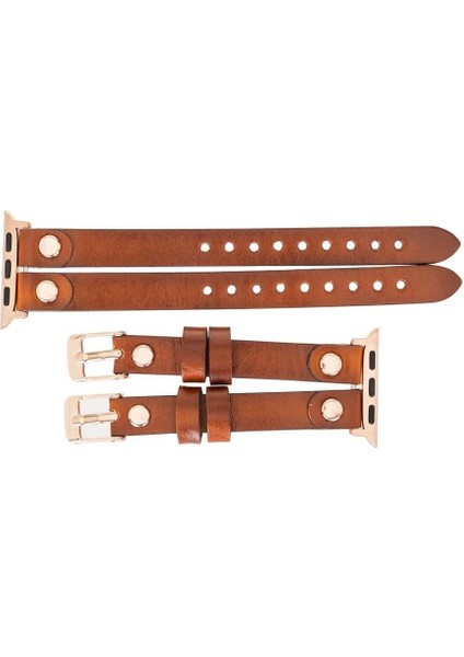 Apple Watch Uyumlu Deri Kordon Ely Double Tour RST2EF