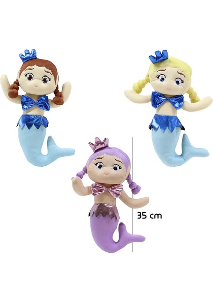 03016 Prenses Deniz Kızı Peluş Oyuncak 35 cm -1 Adet Stokta Olan Gönderilir