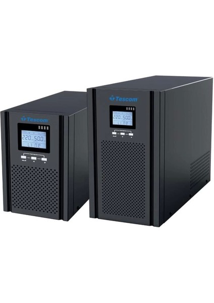 Teos+ 2kva 1f/1f (4X9AH) 5/10DK LCD Onlıne Ups