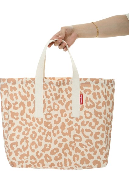 Baghashtag Soft Leopar Baskılı Bez Çanta