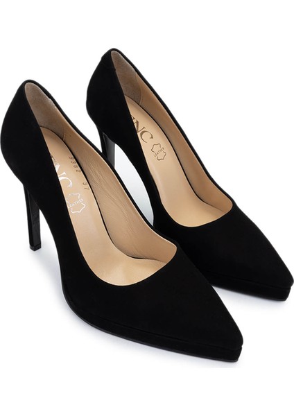 Kadın Hakiki Deri Siyah Süet Topuklu Ayakkabı 815 9382 Bn Ayk Y25 Sıyah Suet fiyatları