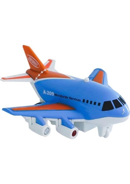 XG879-209 Sesli Işıklı Metal Çek Bırak Uçak -Birliktoys