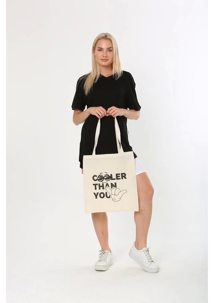 Baghashtag Cooler Than You Baskılı Bez Çanta