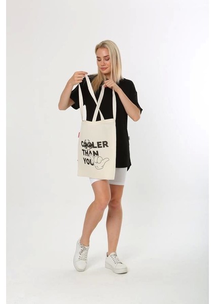 Baghashtag Cooler Than You Baskılı Bez Çanta