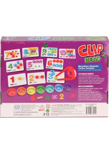 CAPLS-5286 Clip Bead Kutu Oyunu -Ca Games