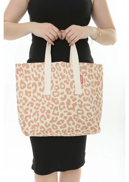 Baghashtag Soft Leopar Baskılı Bez Çanta