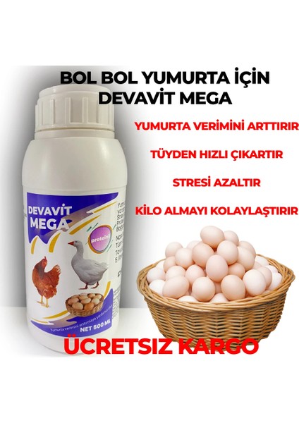 Mega Tavuk Yumurta Verimi Arttııcı Vitamin