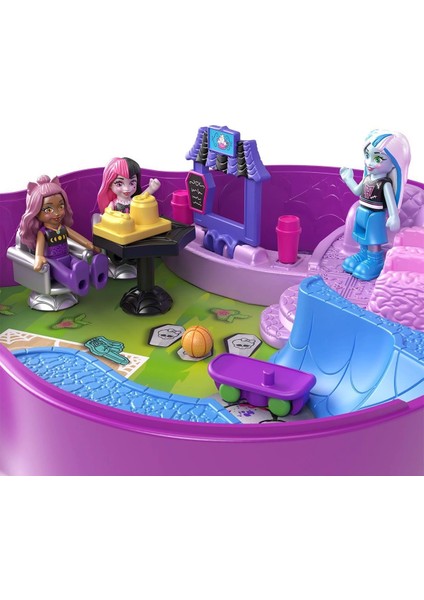 HVV58 Polly Pocket - Monster High Temalı Kompakt Oyun Seti