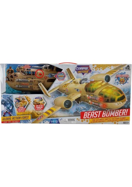 33938 The Corps Universe Beast Bomber Sesli ve Işıklı Askeri Uçak