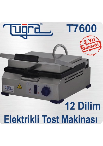 Elektirikli Tuğra Tost Makinası 12 Dilim