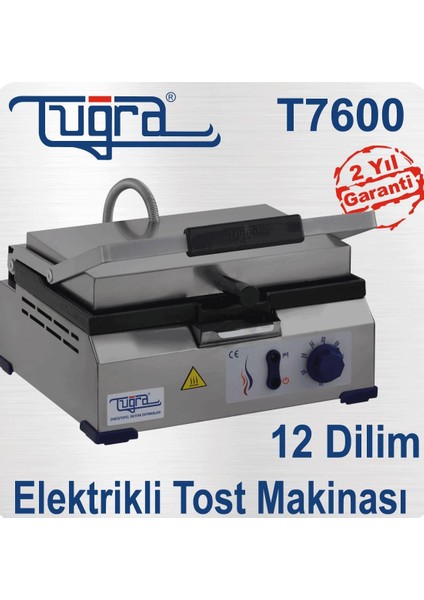 Elektirikli Tuğra Tost Makinası 12 Dilim