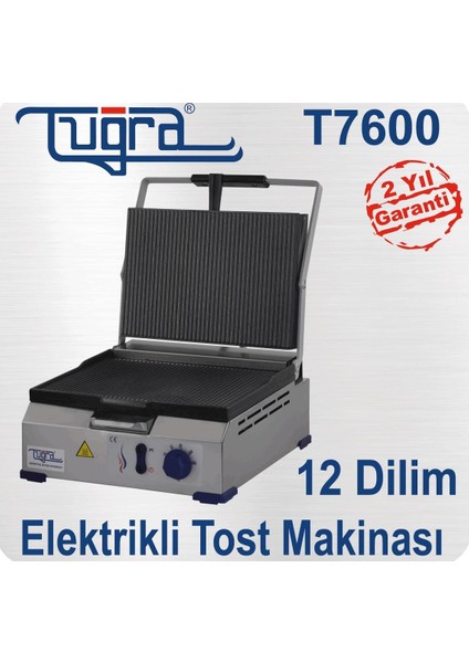 Elektirikli Tuğra Tost Makinası 12 Dilim