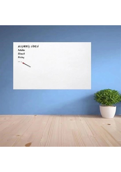 Ders Çalışma Yazı Tahtası Manyetik Duvar Stickerı 100X60 cm