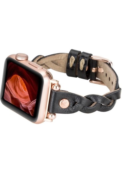 Apple Watch Uyumlu Deri Kordon Wanda 38-40-41MM Rt Rst1