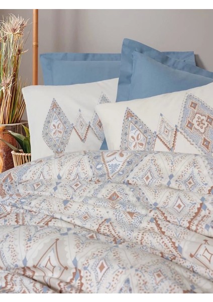 Cotton Box Bohem Nevresim Takımı Çift Kişilik Zanora Indigo