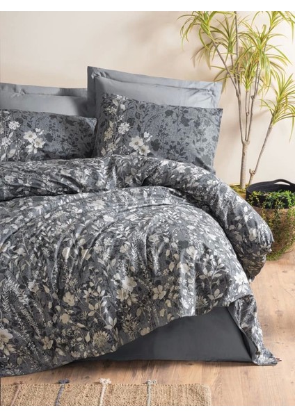 Cotton Box Dual Çift Kişilik Nevresim Takımı Comely Antrasit