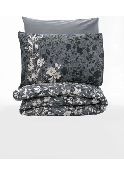 Cotton Box Dual Çift Kişilik Nevresim Takımı Comely Antrasit