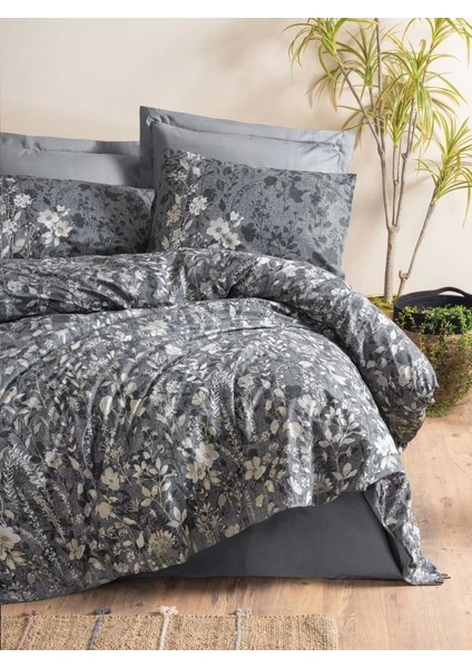 Cotton Box Dual Çift Kişilik Nevresim Takımı Comely Antrasit