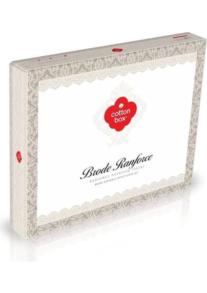 Cotton Box Brode Ranforce Çift Kişilik Nevresim Takımı Joli Kiremit