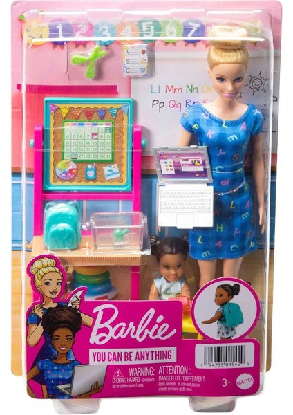 HCN19 Barbie Anaokulu Öğretmeni Oyun Seti