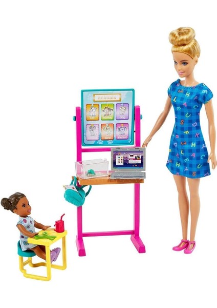 HCN19 Barbie Anaokulu Öğretmeni Oyun Seti