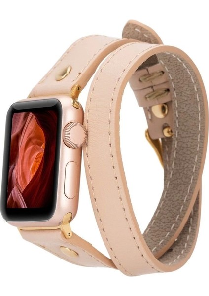 Apple Watch Uyumlu Deri Kordon 42-44-45MM Slim Dt Gt Nu1