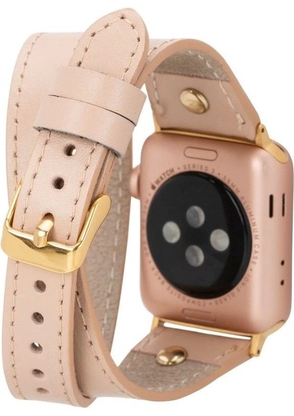 Apple Watch Uyumlu Deri Kordon 42-44-45MM Slim Dt Gt Nu1