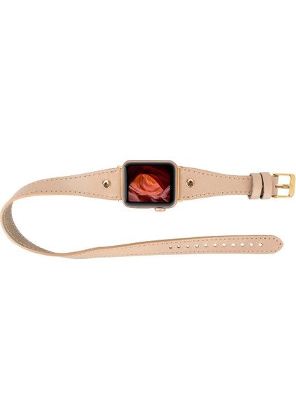 Apple Watch Uyumlu Deri Kordon 42-44-45MM Slim Dt Gt Nu1