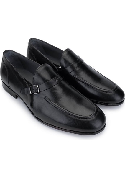 Erkek Hakiki Deri Siyah Loafer Ayakkabı 987 127 Erk Ayk SK24-25 Sıyah fiyatları