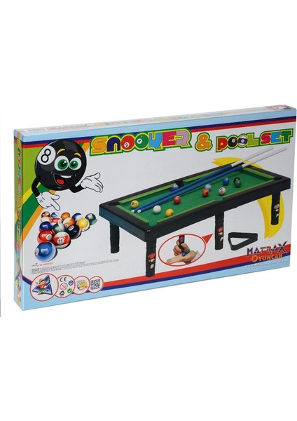 011 Snooker Poolset Bilardo Oyunu -Akçiçek