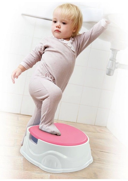 7173 Dolu Lazımlık Adaptor Basamak 3ın1 -Pembe