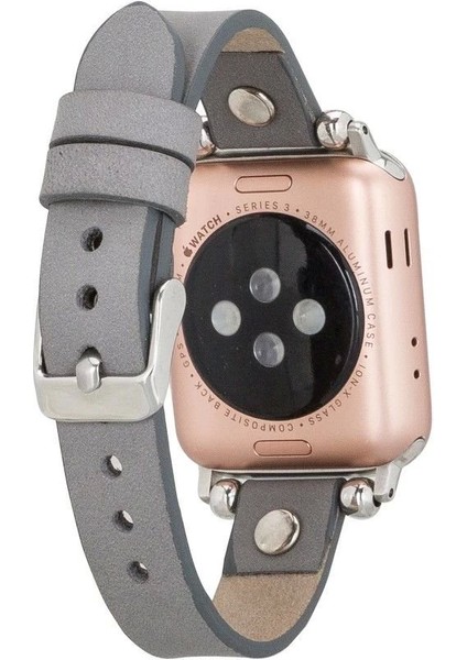 Apple Watch Uyumlu Deri Kordon Visby 38-40-41MM Rst9
