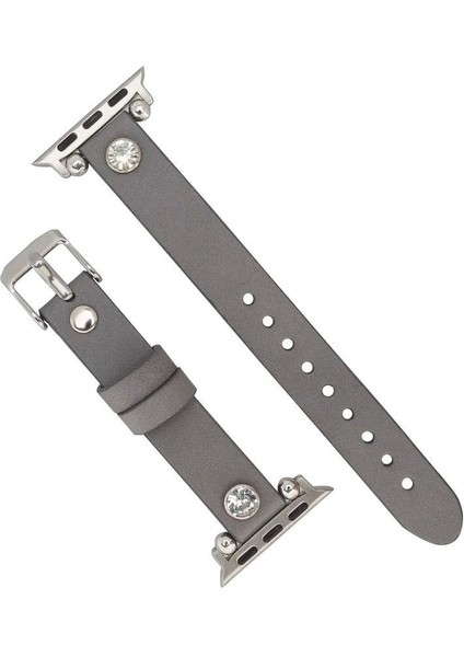 Apple Watch Uyumlu Deri Kordon Visby 38-40-41MM Rst9
