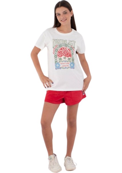 Organic Mikonos Tee Kadın Beyaz Tişört